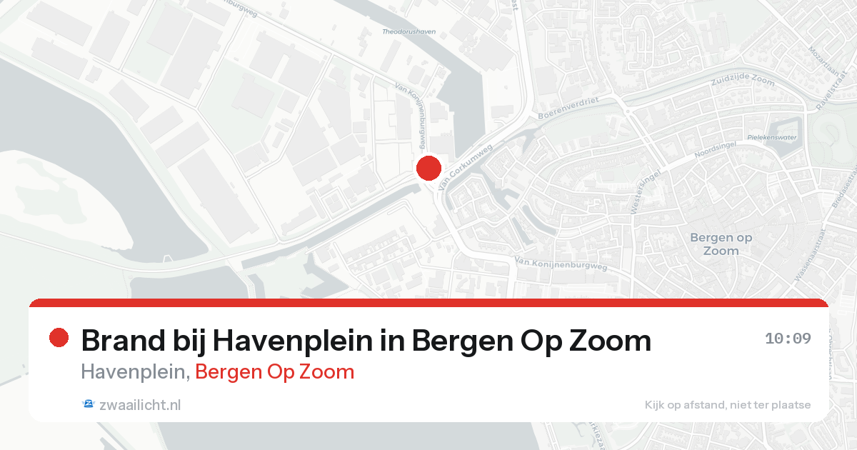 Brand bij Havenplein in Bergen Op Zoom — 18 aug 2026