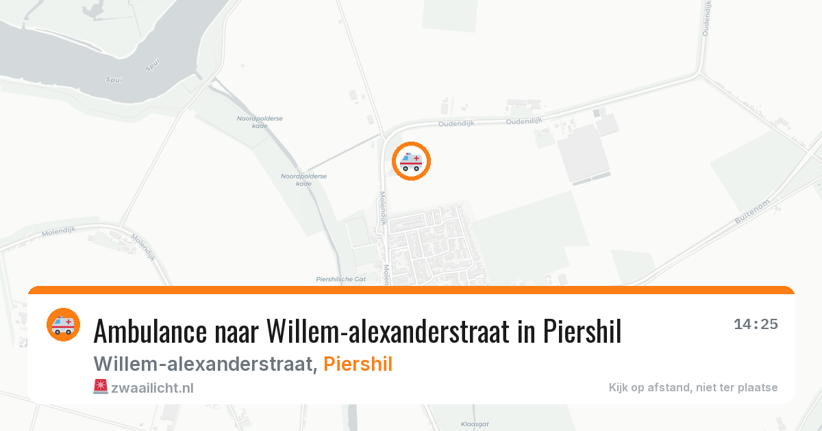Ambulance naar Willem-alexanderstraat in Piershil — 4 mei 2026