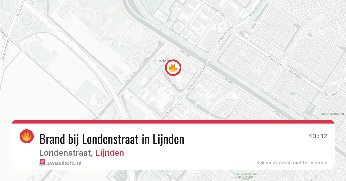 Brand bij Londenstraat in Lijnden — 20 mei 2026