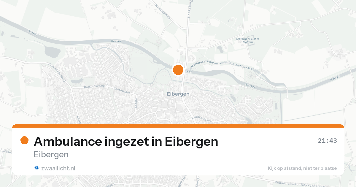 Ambulance ingezet in Eibergen — 7 feb 2026