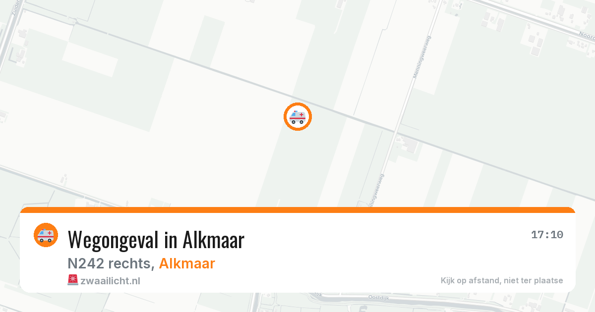 Wegongeval in Alkmaar — 12 feb 2026