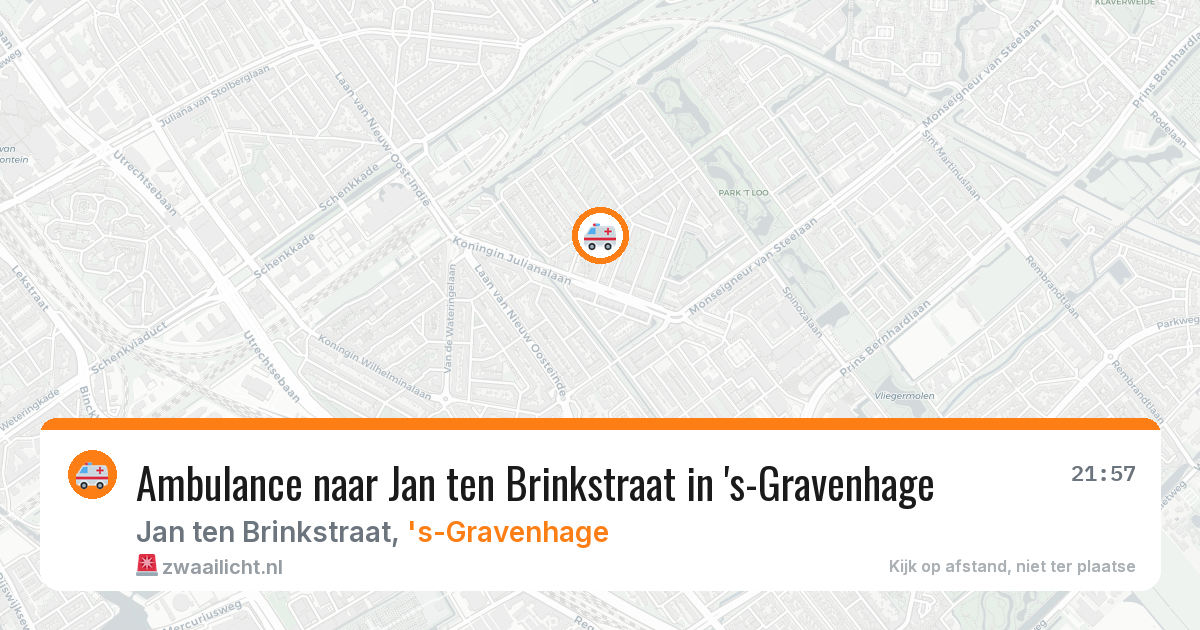 Ambulance naar Jan ten Brinkstraat in 's-Gravenhage — 4 apr 2026