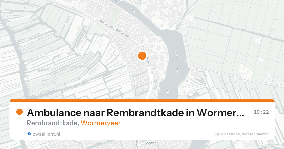 Ambulance naar Rembrandtkade in Wormerveer — 31 jan 2026