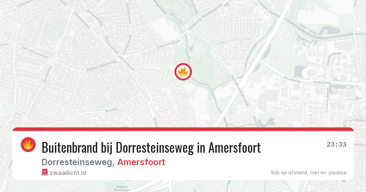 Buitenbrand bij Dorresteinseweg in Amersfoort — 26 mei 2026