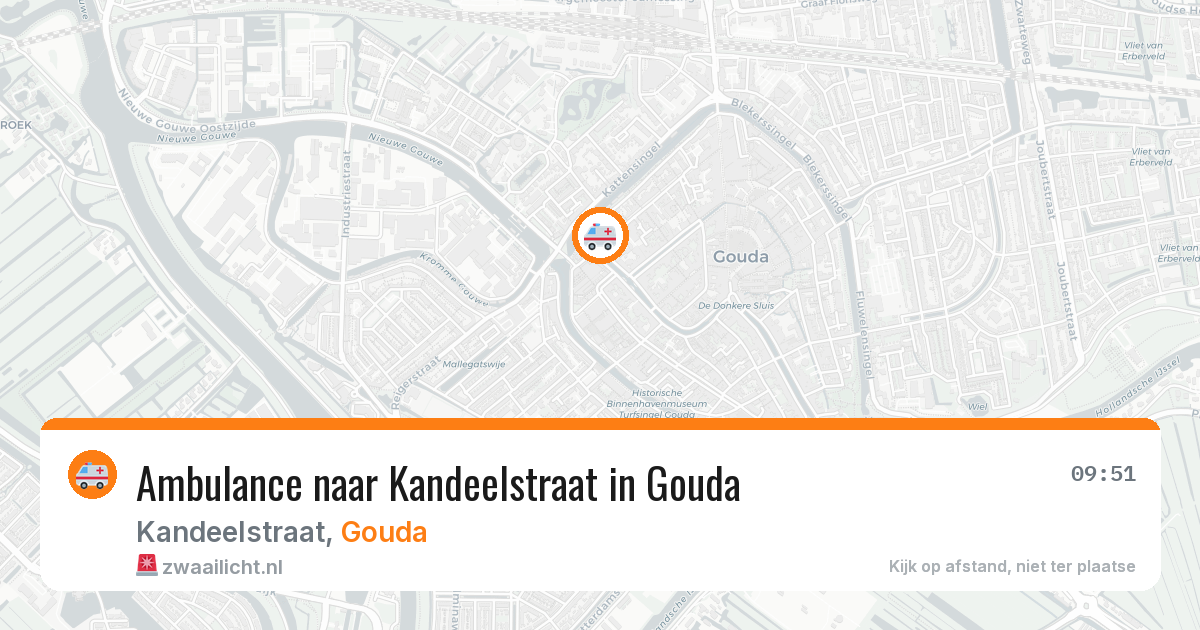Ambulance naar Kandeelstraat in Gouda — 4 jul 2026