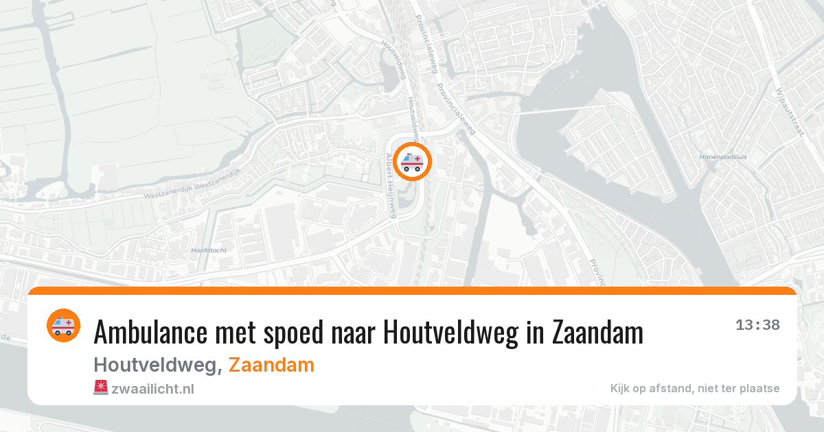 Ambulance met spoed naar Houtveldweg in Zaandam — 19 jan 2026