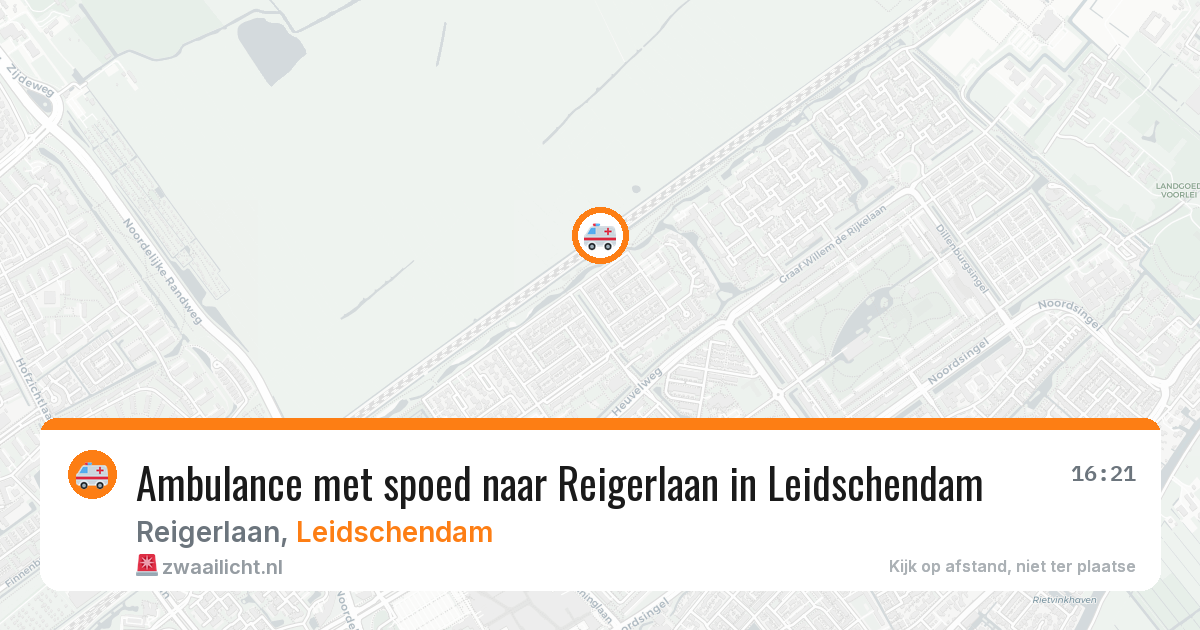 Ambulance met spoed naar Reigerlaan in Leidschendam — 2 jun 2026