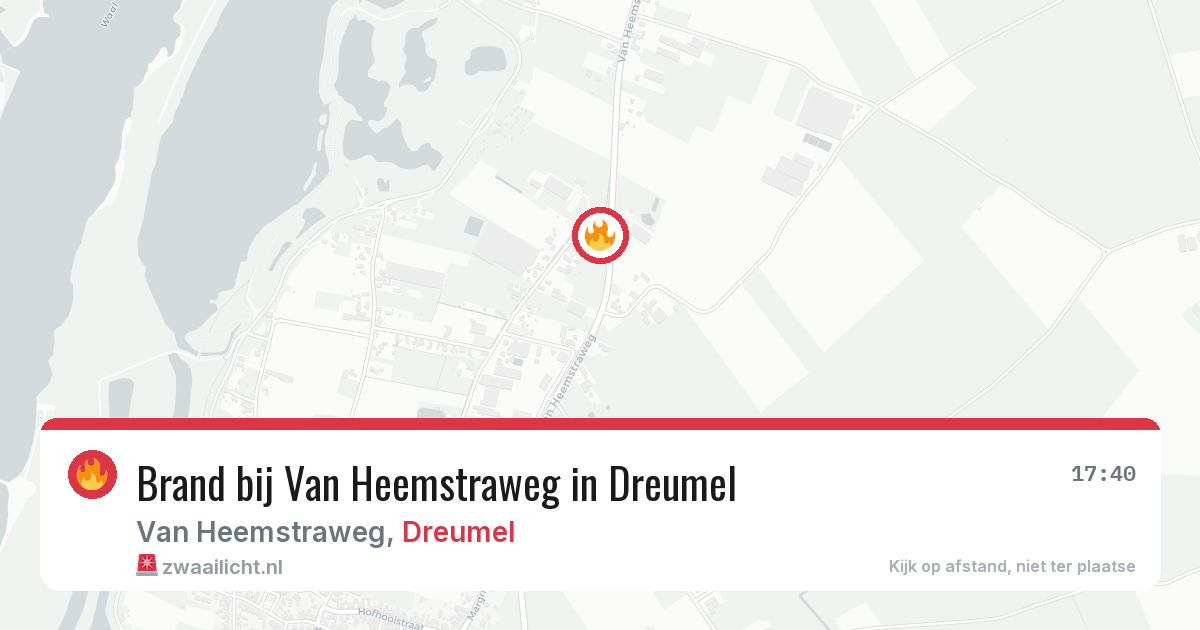 Brand bij Van Heemstraweg in Dreumel — 10 mei 2026