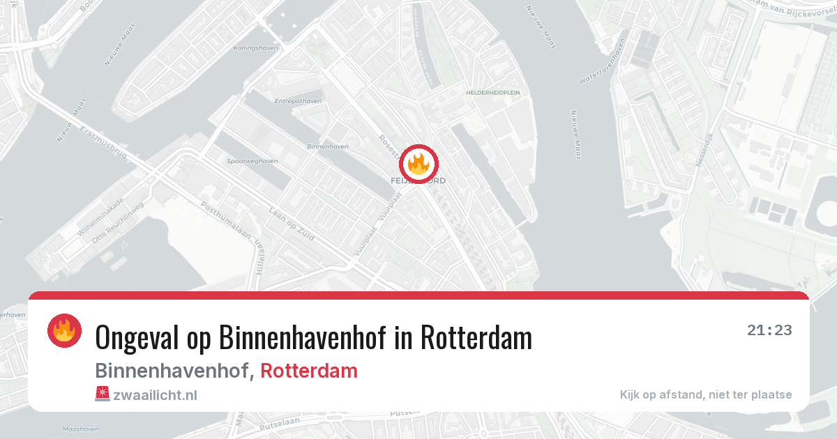 Ongeval op Binnenhavenhof in Rotterdam — 12 aug 2026