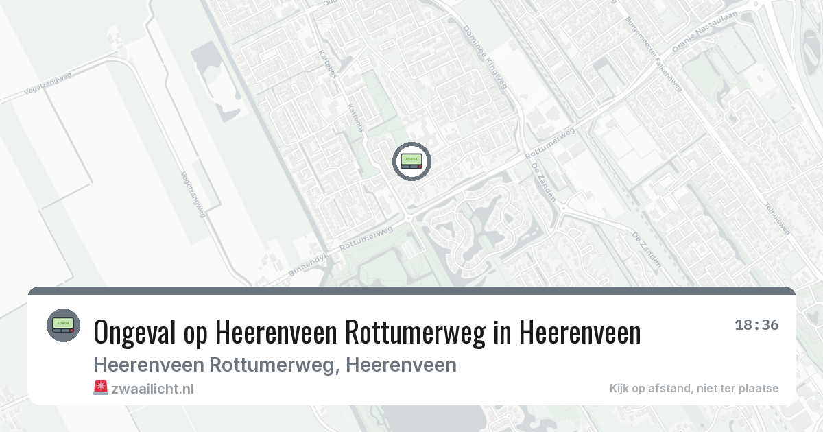 Ongeval op Heerenveen Rottumerweg in Heerenveen — 11 feb 2026