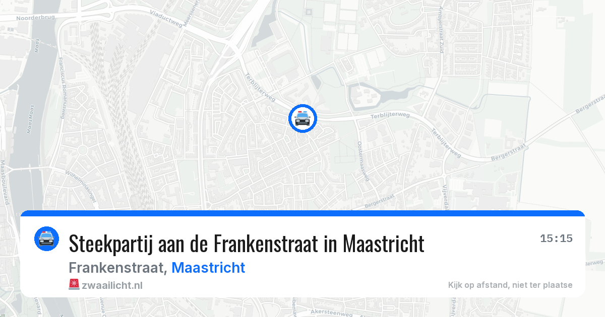 Steekpartij aan de Frankenstraat in Maastricht — 29 apr 2026