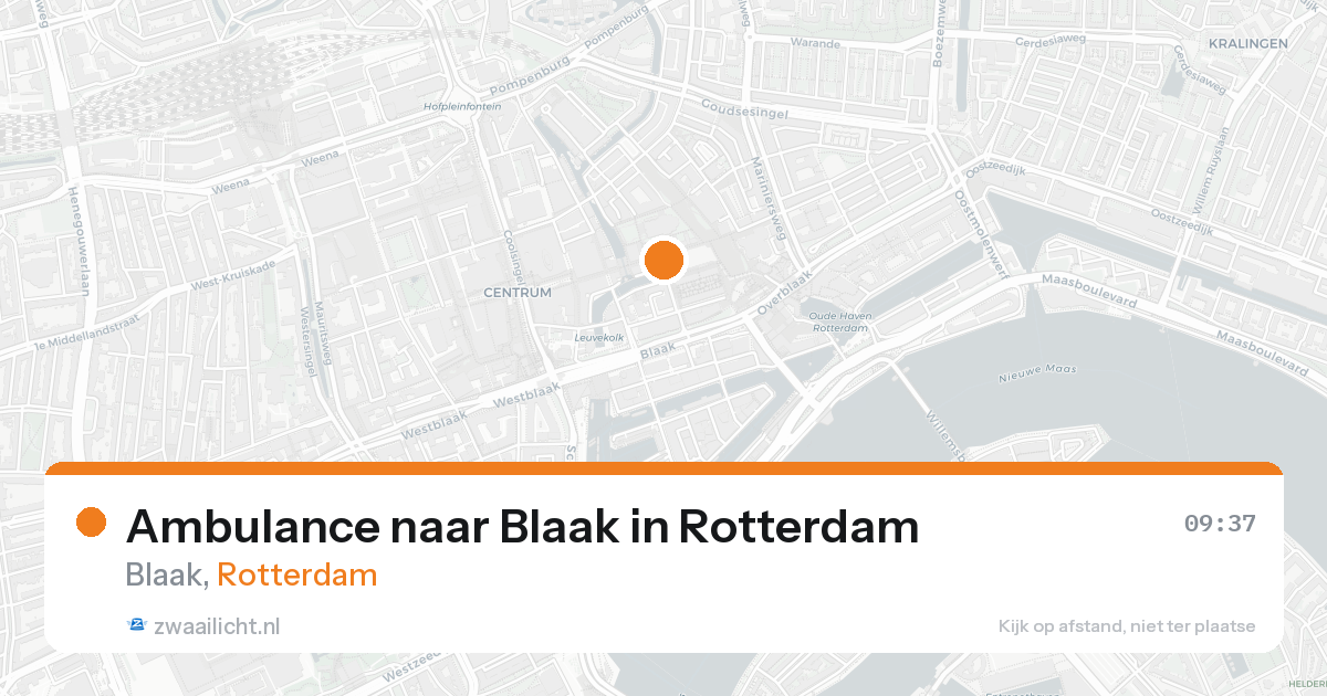Ambulance naar Blaak in Rotterdam — 17 aug 2026