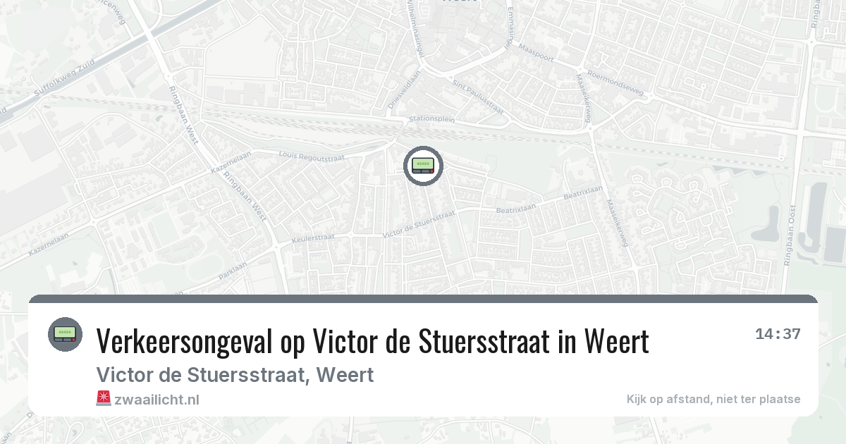 Verkeersongeval op Victor de Stuersstraat in Weert — 27 jun 2026