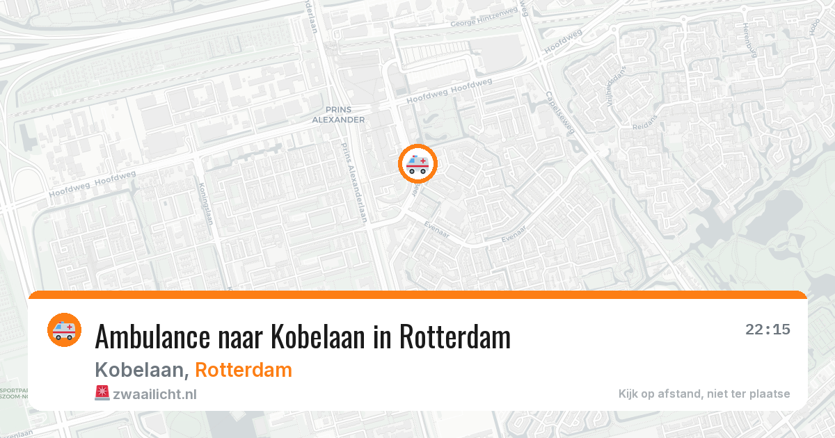 Ambulance naar Kobelaan in Rotterdam — 8 mrt 2026