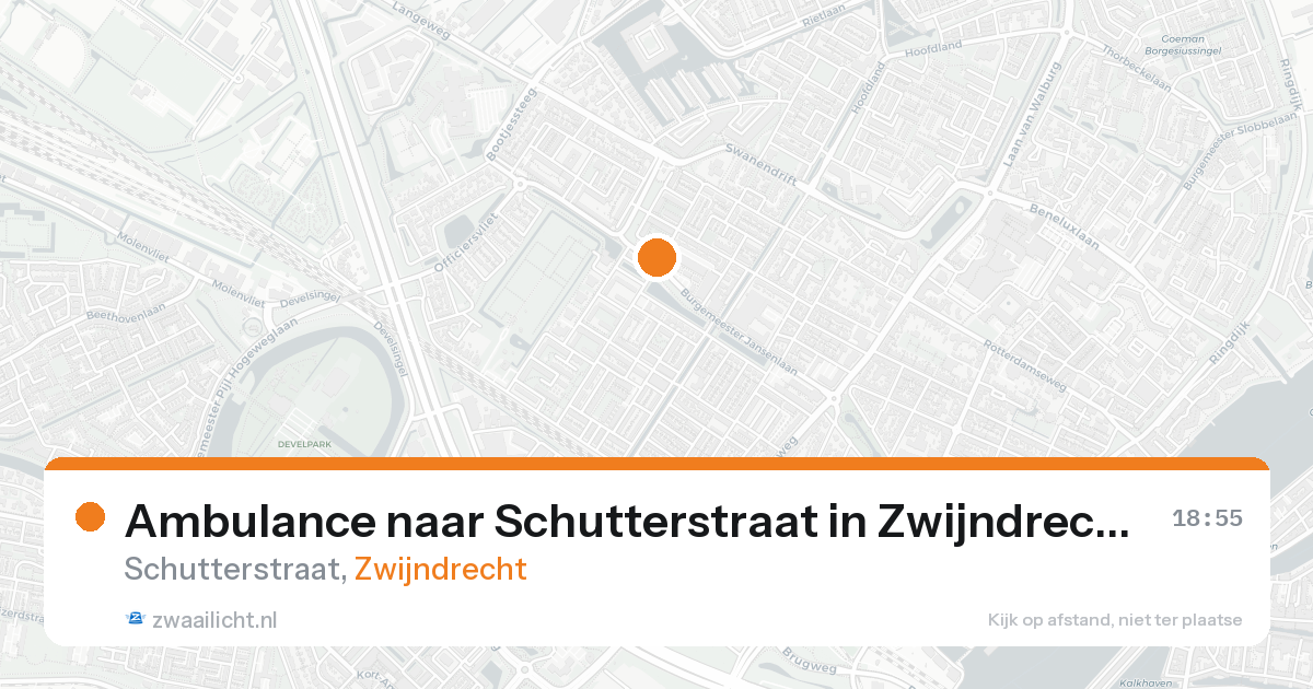 Ambulance naar Schutterstraat in Zwijndrecht — 31 jan 2026