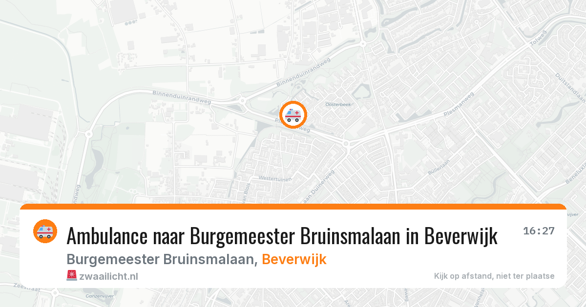 Ambulance naar Burgemeester Bruinsmalaan in Beverwijk — 30 jun 2026