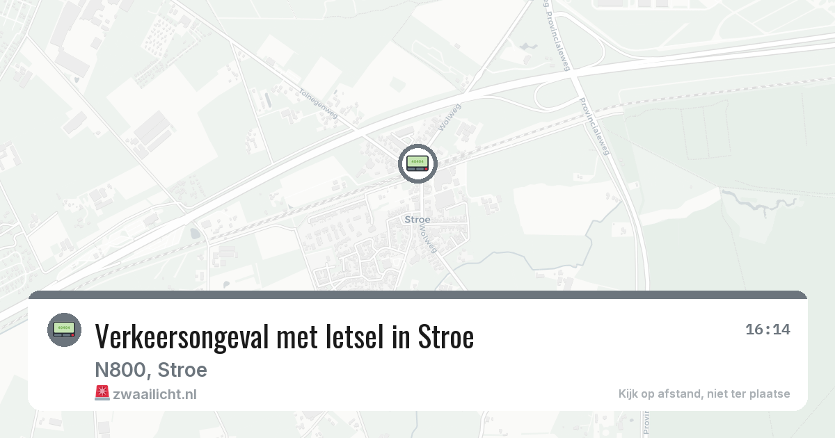 Verkeersongeval met letsel in Stroe — 8 aug 2026
