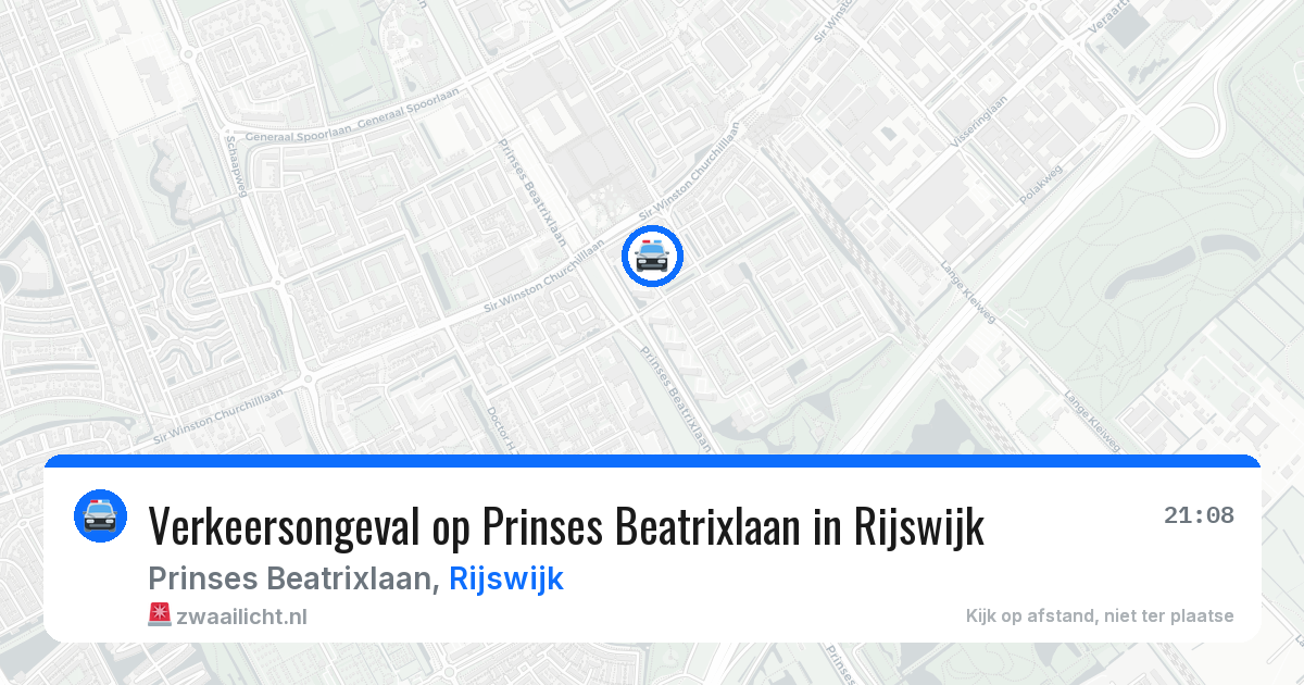 Verkeersongeval op Prinses Beatrixlaan in Rijswijk — 13 aug 2026