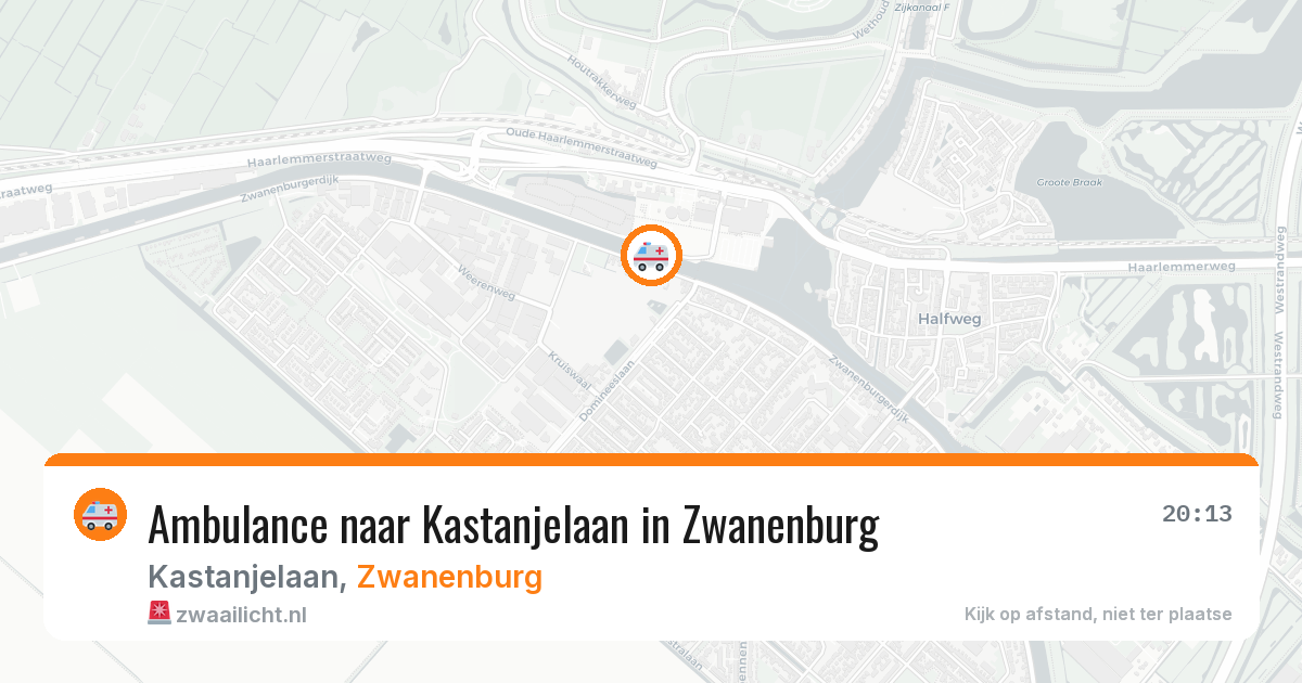 Ambulance naar Kastanjelaan in Zwanenburg — 24 mrt 2026