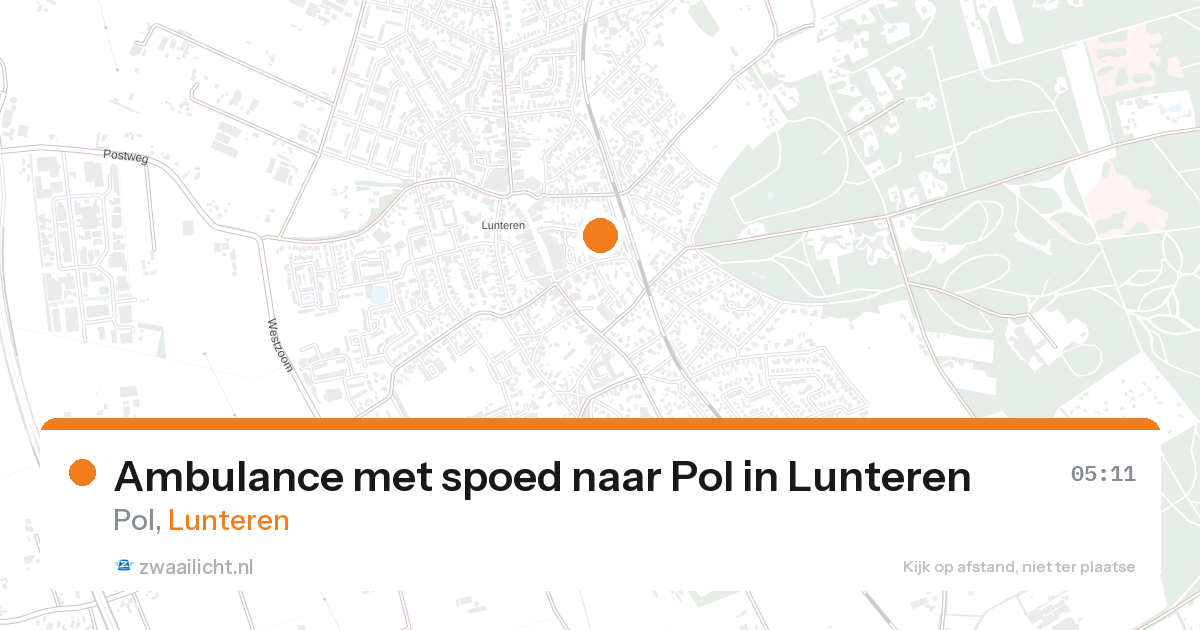 Ambulance met spoed naar Pol in Lunteren — 7 feb 2026