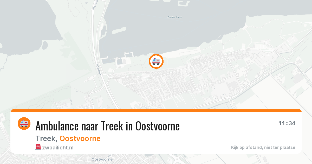 Ambulance naar Treek in Oostvoorne — 28 jul 2026