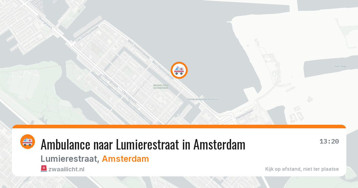 Ambulance naar Lumierestraat in Amsterdam — 4 mei 2026