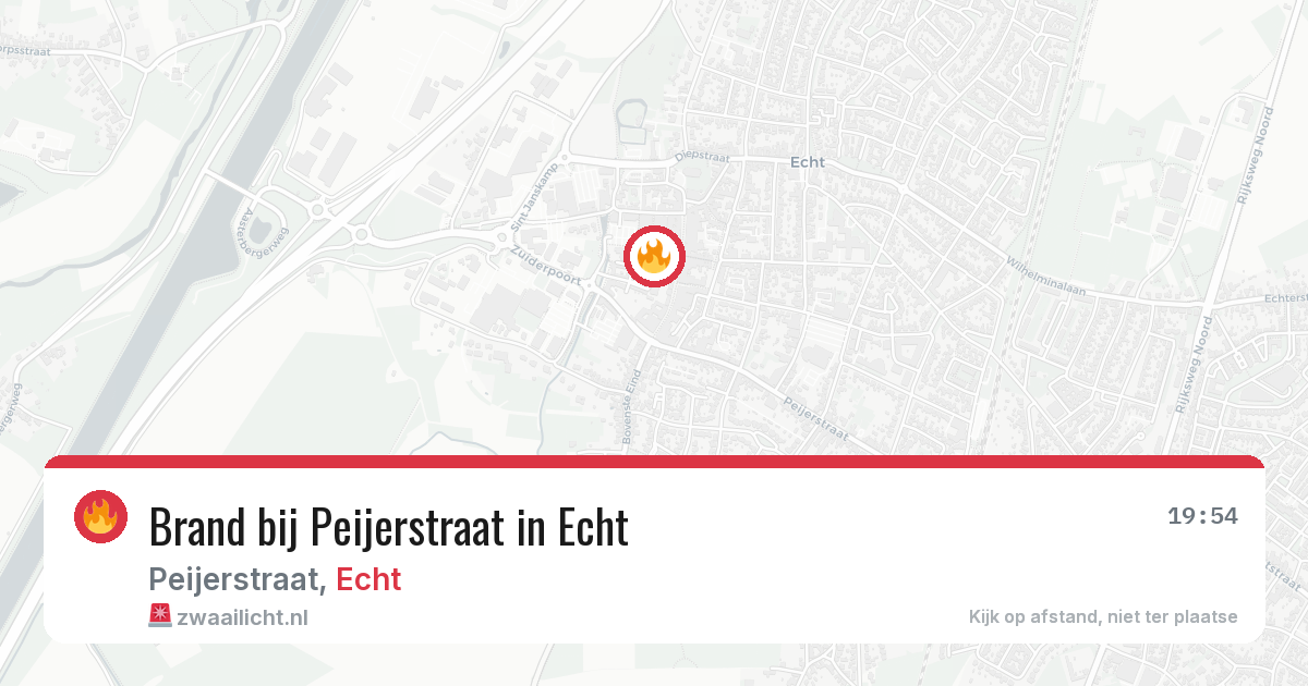 Brand bij Peijerstraat in Echt — 25 jul 2026