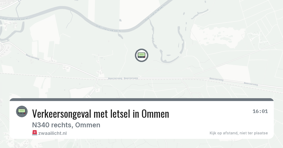Verkeersongeval met letsel in Ommen — 6 aug 2026