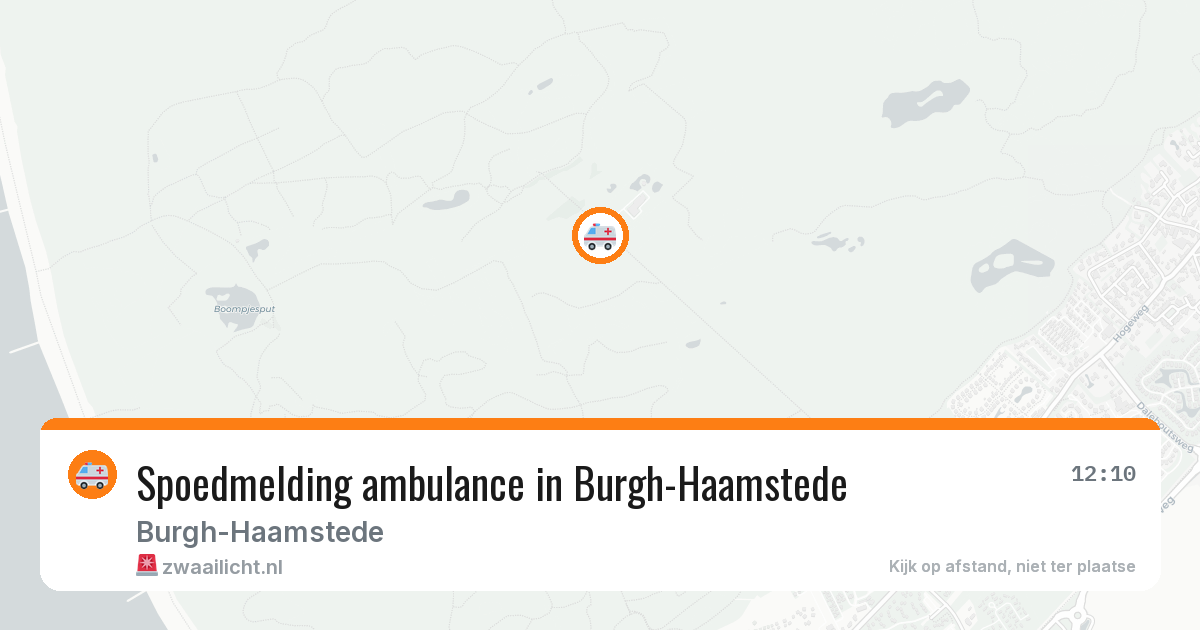 Spoedmelding ambulance in Burgh-Haamstede — 11 aug 2026