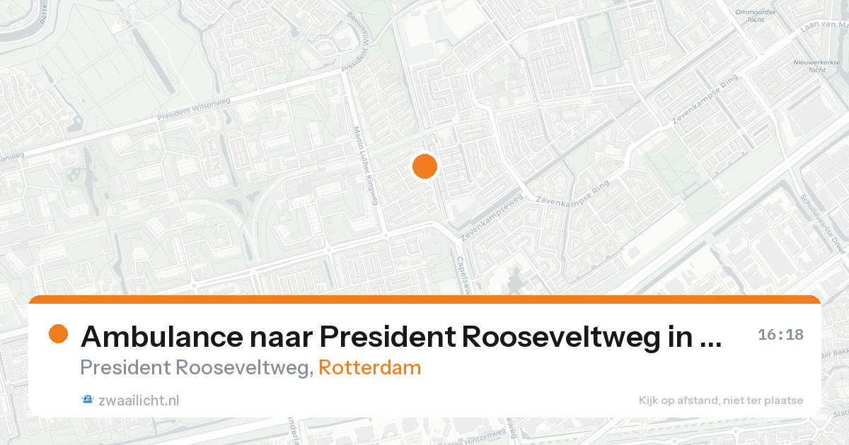 Ambulance naar President Rooseveltweg in Rotterdam — 11 jul 2026