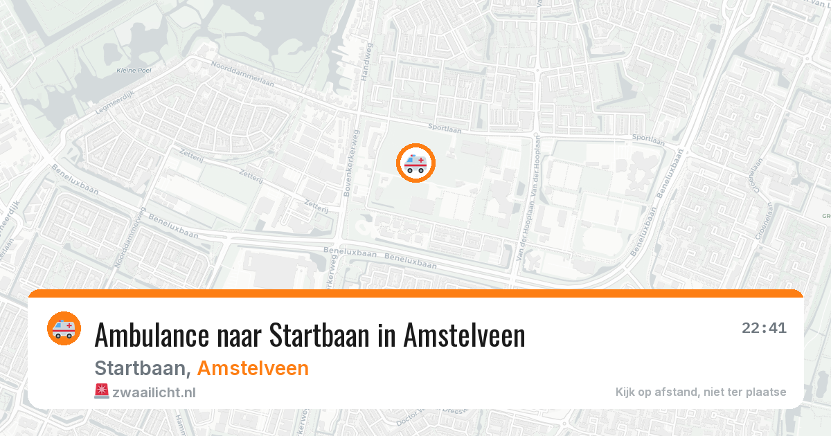 Ambulance naar Startbaan in Amstelveen — 10 jul 2026
