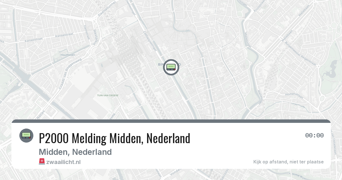 P2000 Melding Midden, Nederland — 19 jun 2026