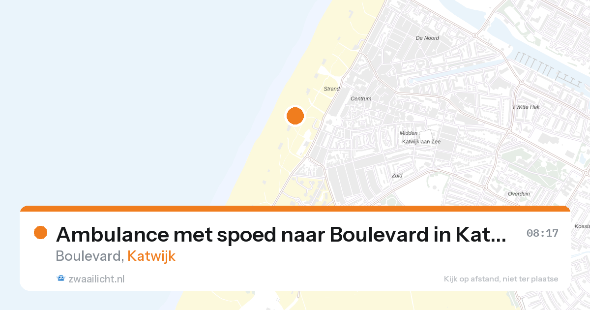 Ambulance met spoed naar Boulevard in Katwijk — 3 mrt 2026