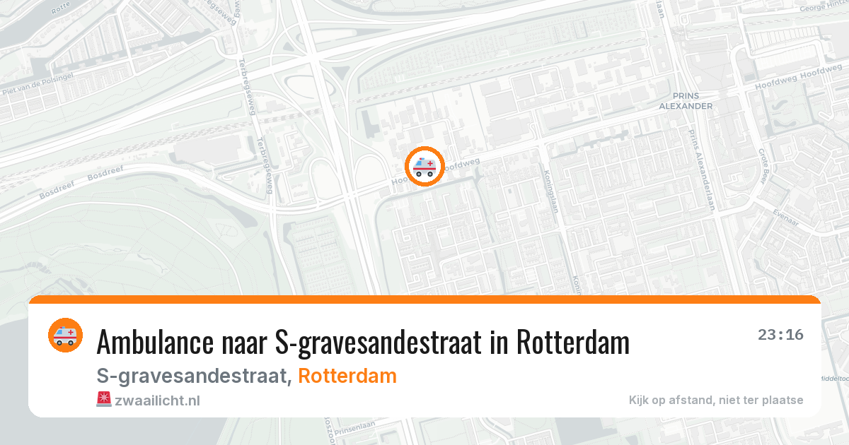 Ambulance naar S-gravesandestraat in Rotterdam — 10 mei 2026