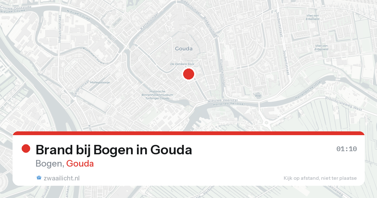Brand bij Bogen in Gouda — 15 aug 2026