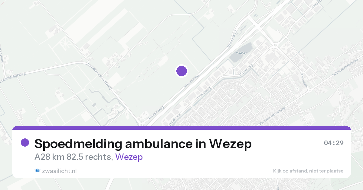 Spoedmelding ambulance in Wezep — 24 aug 2026