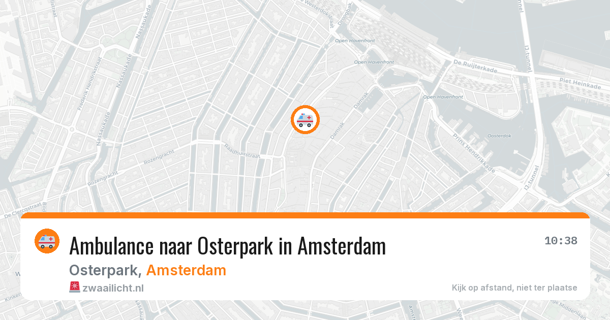 Ambulance naar Osterpark in Amsterdam — 23 apr 2026