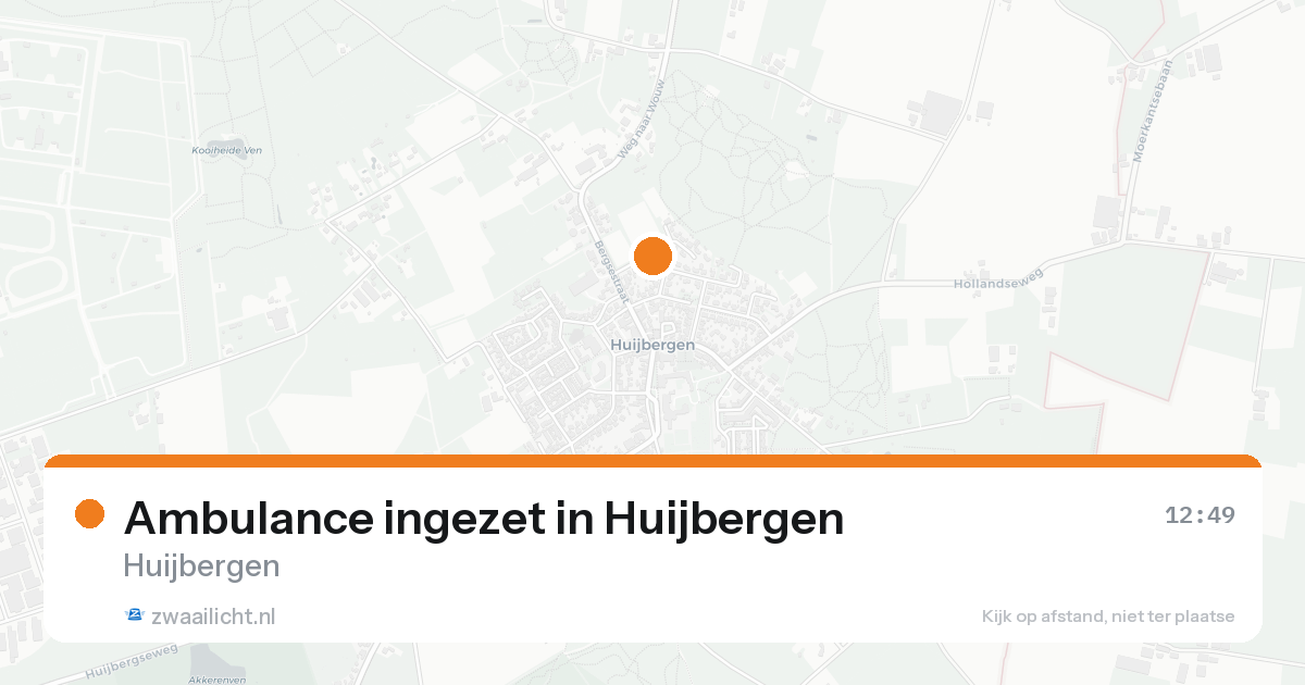 Ambulance ingezet in Huijbergen — 31 jan 2026