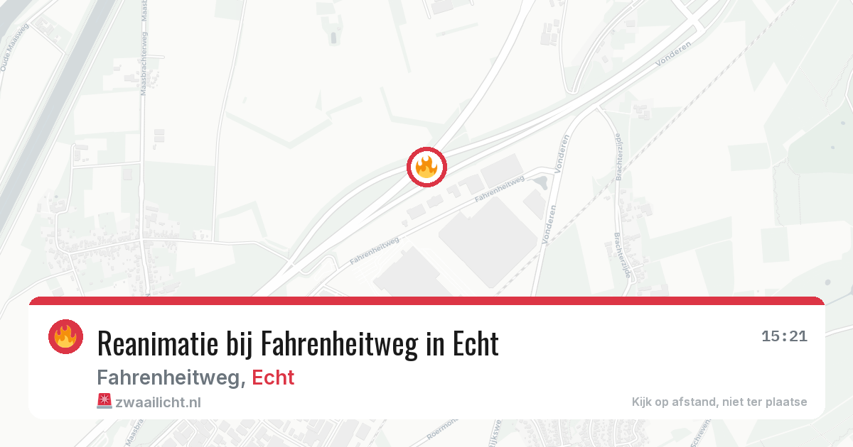 Reanimatie bij Fahrenheitweg in Echt — 31 mrt 2026