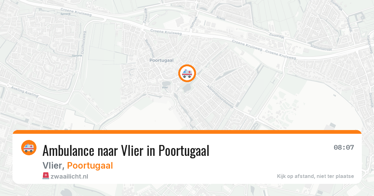 Ambulance naar Vlier in Poortugaal — 13 jun 2026
