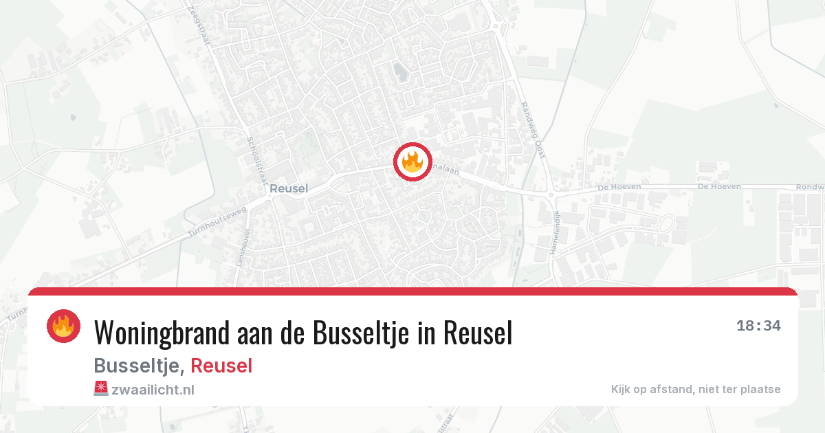 Woningbrand aan de Busseltje in Reusel — 10 feb 2026