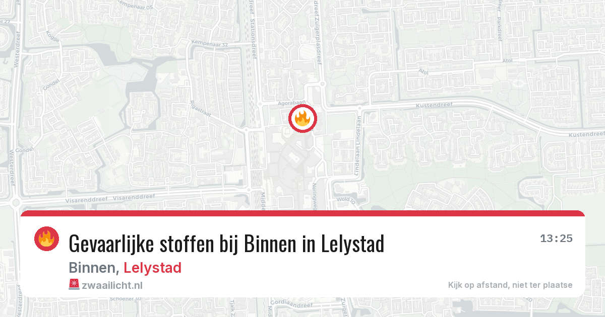 Gevaarlijke stoffen bij Binnen in Lelystad — 19 jun 2026