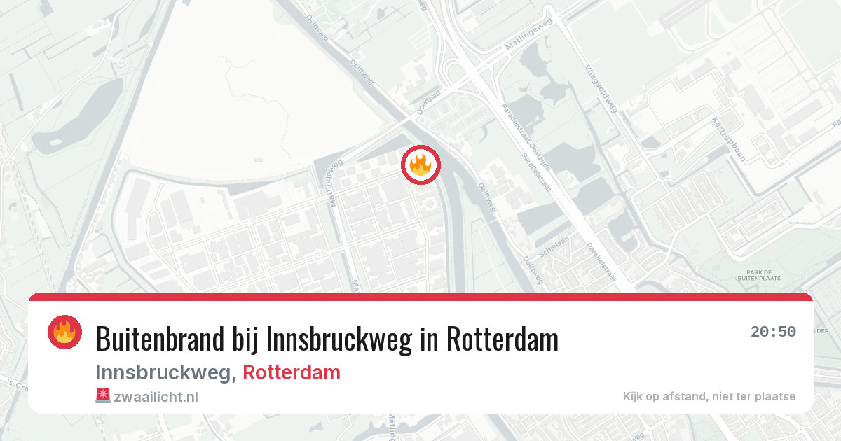 Buitenbrand bij Innsbruckweg in Rotterdam — 2 mei 2026