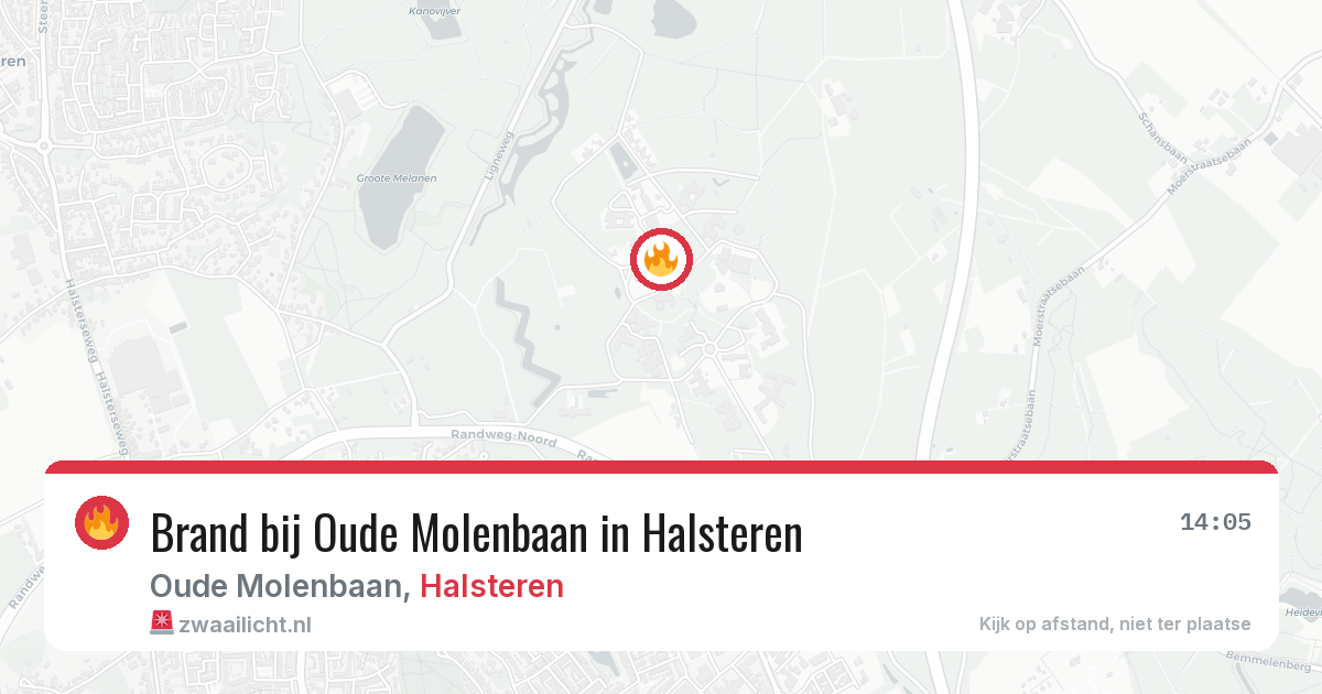 Brand bij Oude Molenbaan in Halsteren — 11 aug 2026