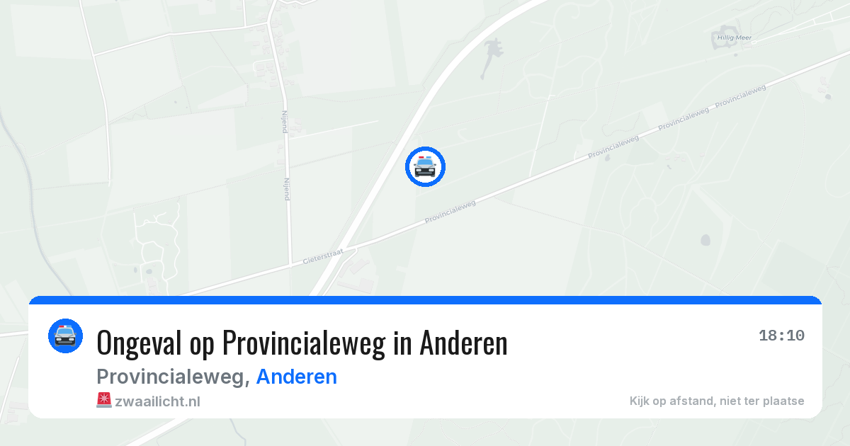 Ongeval op Provincialeweg in Anderen — 5 aug 2026