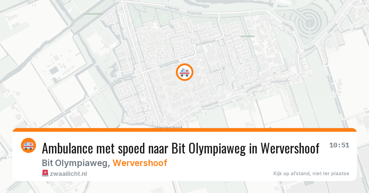 Ambulance met spoed naar Bit Olympiaweg in Wervershoof — 3 feb 2026