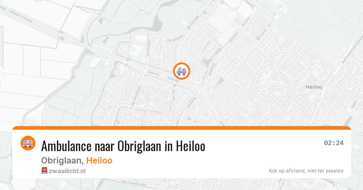 Ambulance naar Obriglaan in Heiloo — 31 jul 2026