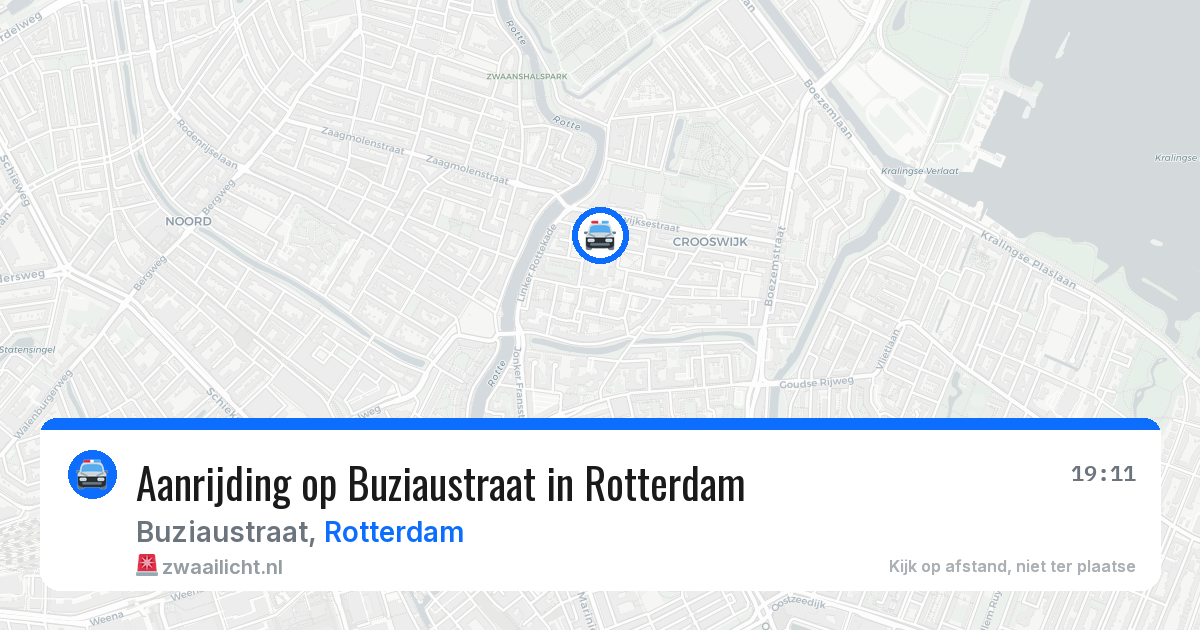 Aanrijding op Buziaustraat in Rotterdam — 25 jun 2026