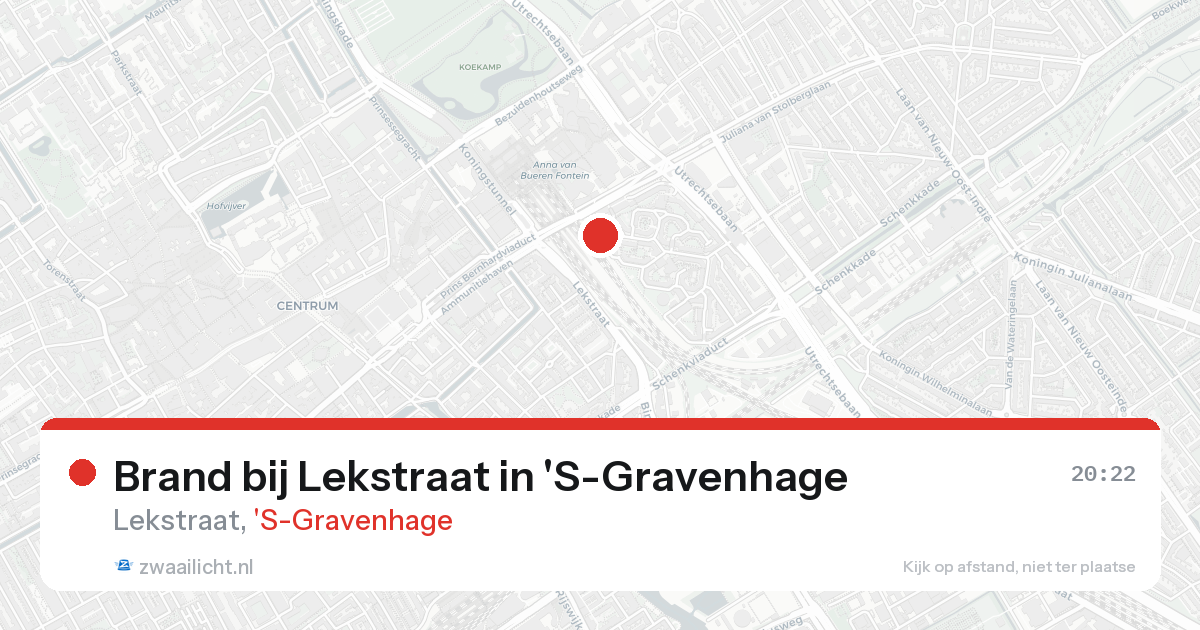 Brand bij Lekstraat in 'S-Gravenhage — 19 aug 2026