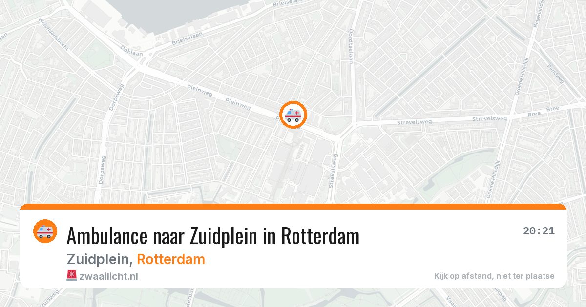Ambulance naar Zuidplein in Rotterdam — 14 jun 2026